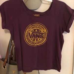 Cropped vans tee